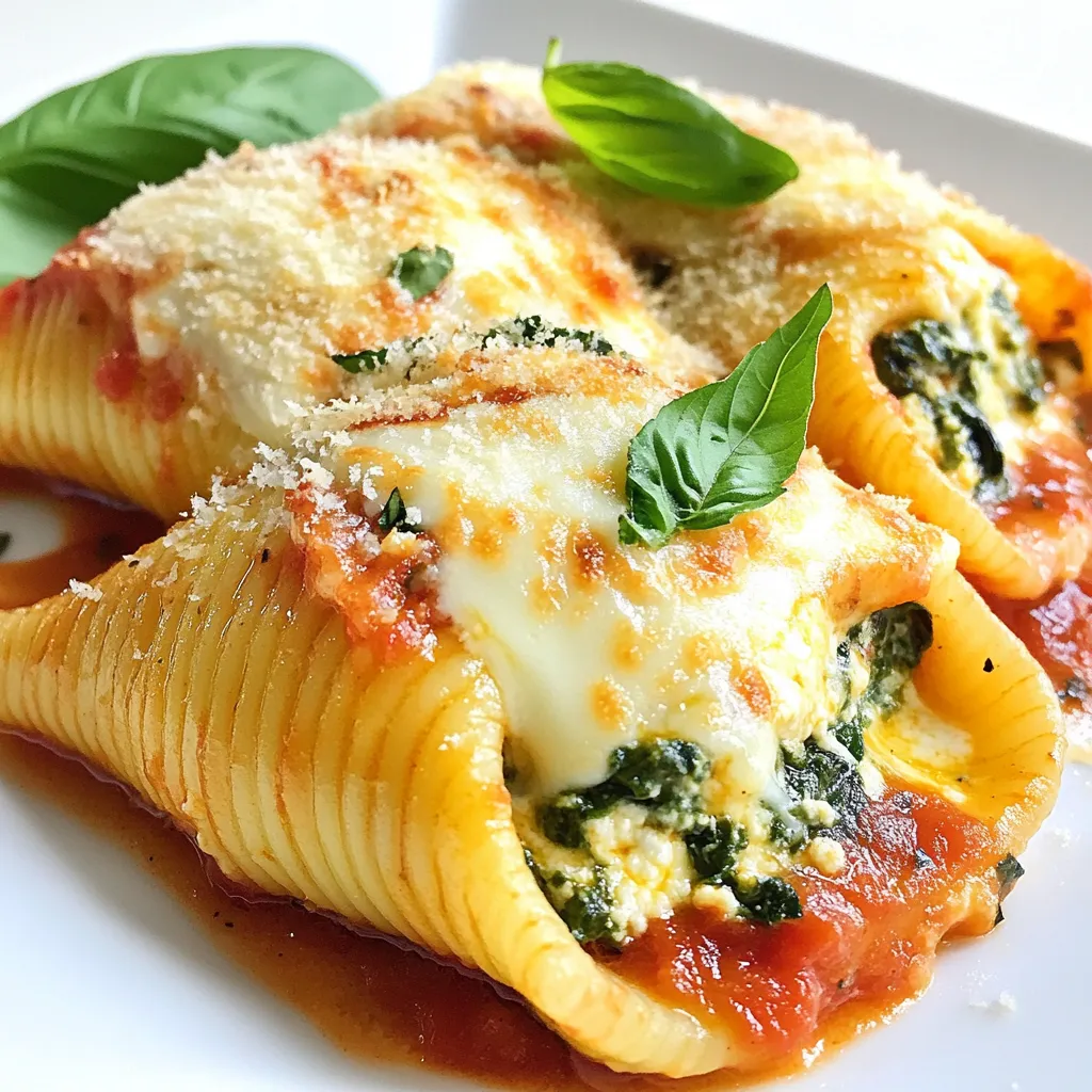Spinach Ricotta Stuffed Shells Savory Delight Dish