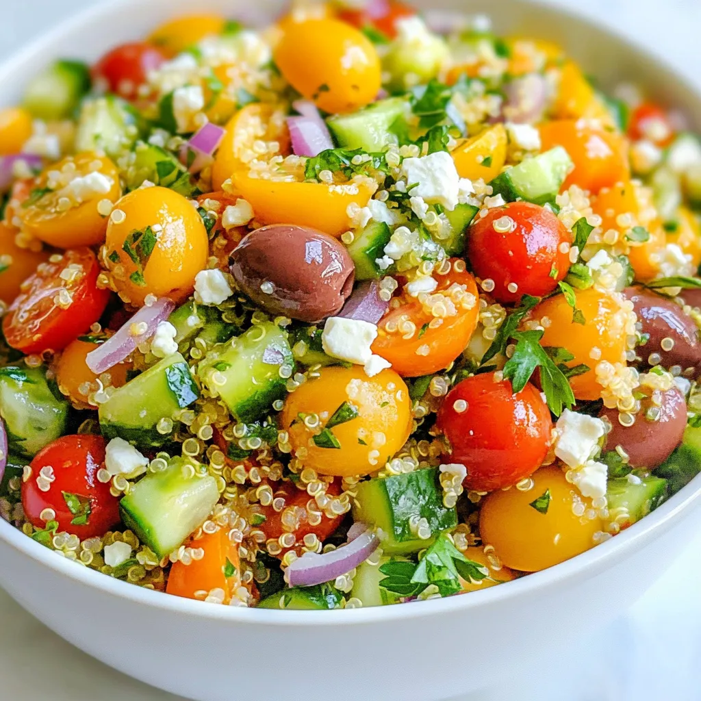 Mediterranean Quinoa Salad Fresh and Flavorful Delight
