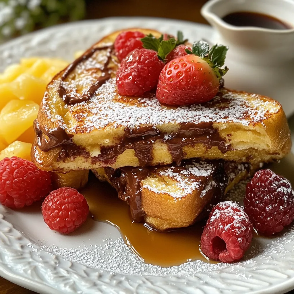 Nutella Stuffed French Toast Decadent Breakfast Treat