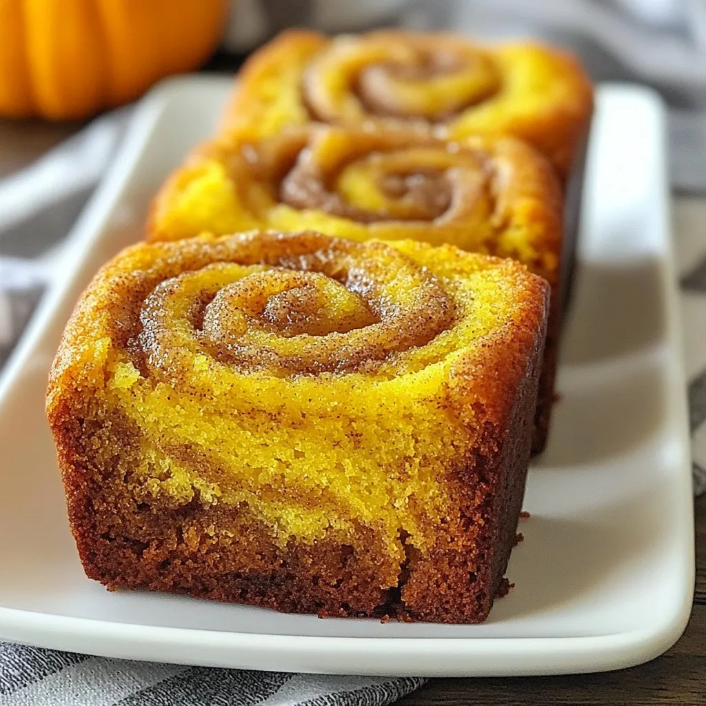 Mini Pumpkin Bread with Cinnamon Swirl Delight