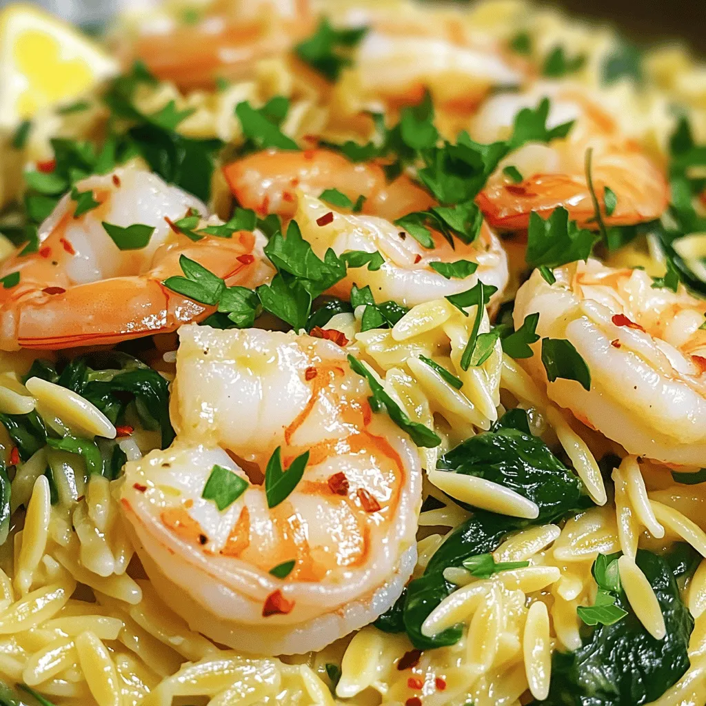 Garlic Butter Orzo with Shrimp 15-Minute Delight