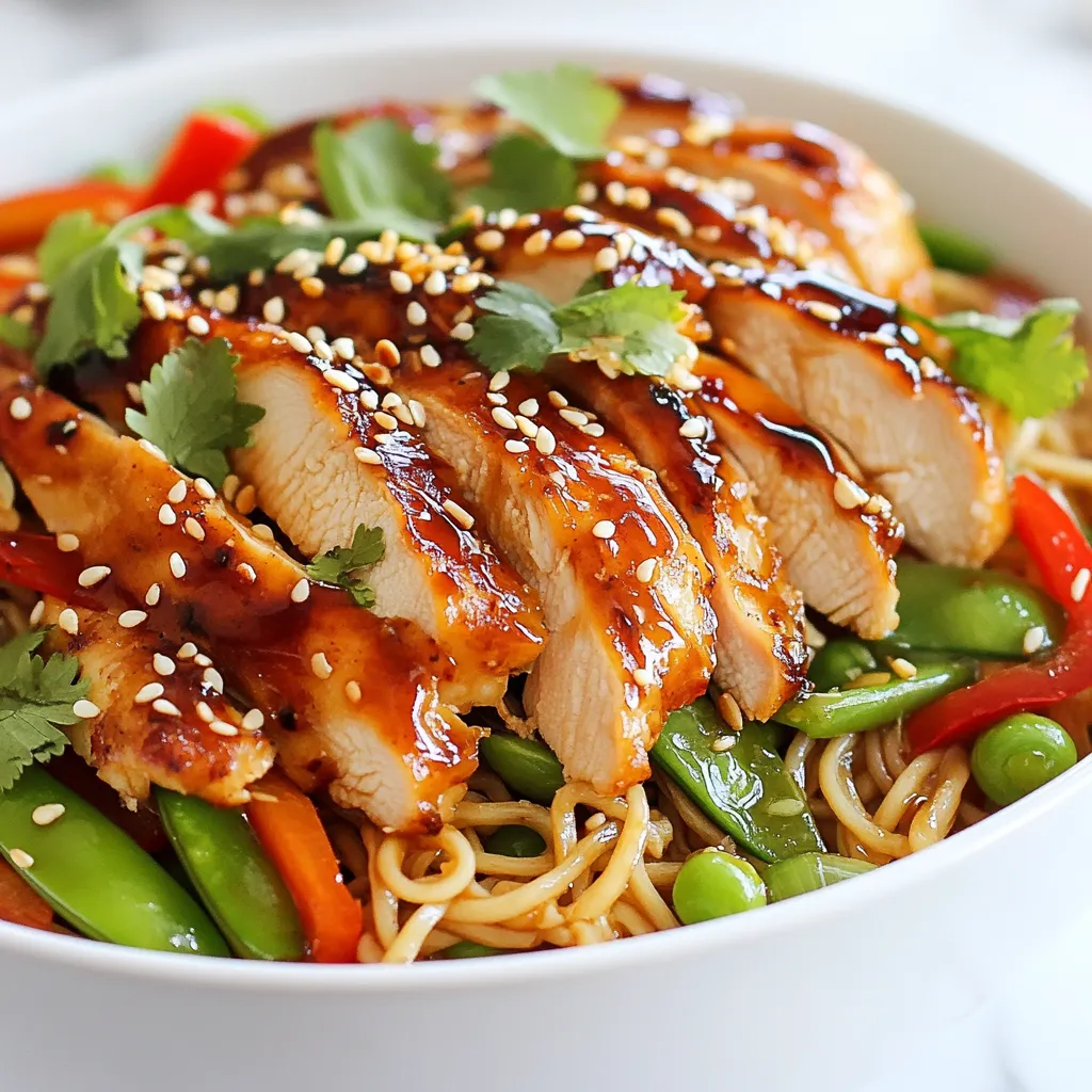 Savory Sesame Ginger Chicken Noodles Easy Recipe