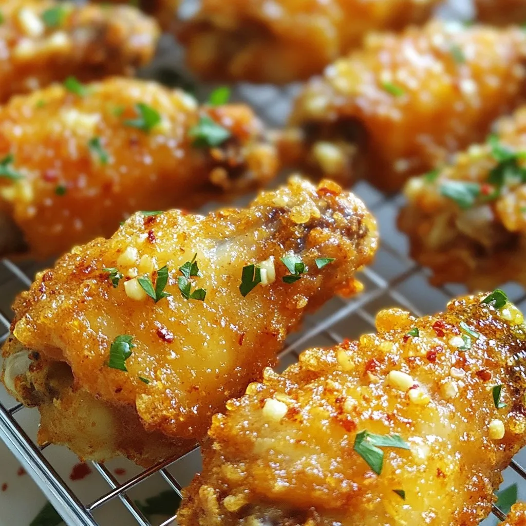 Garlic Parmesan Chicken Wings Irresistible and Crispy