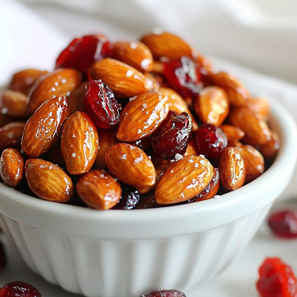 Maple Cinnamon Roasted Almonds Tasty Snack Idea