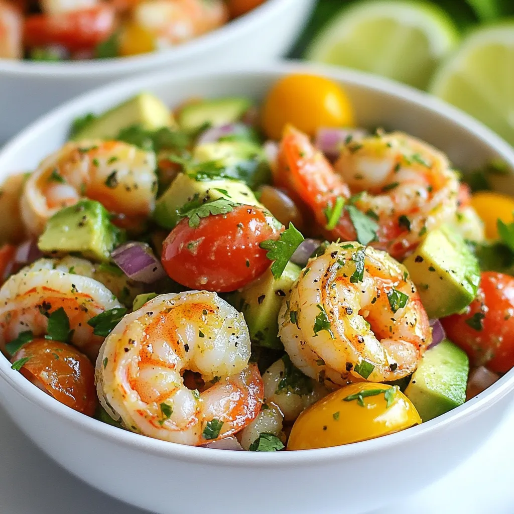 Zesty Lime Shrimp Avocado Salad Fresh and Flavorful
