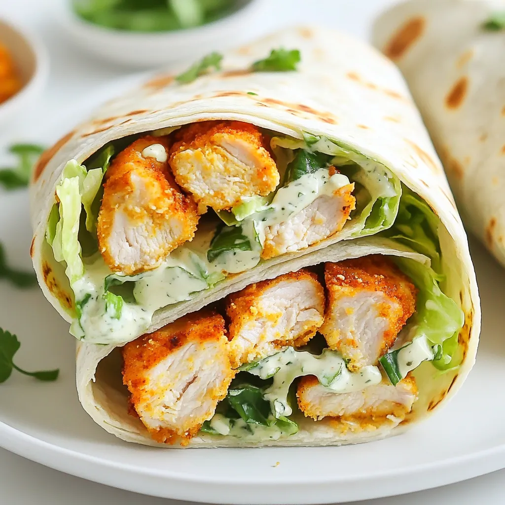 Cajun Chicken Caesar Wraps Flavorful and Simple Meal
