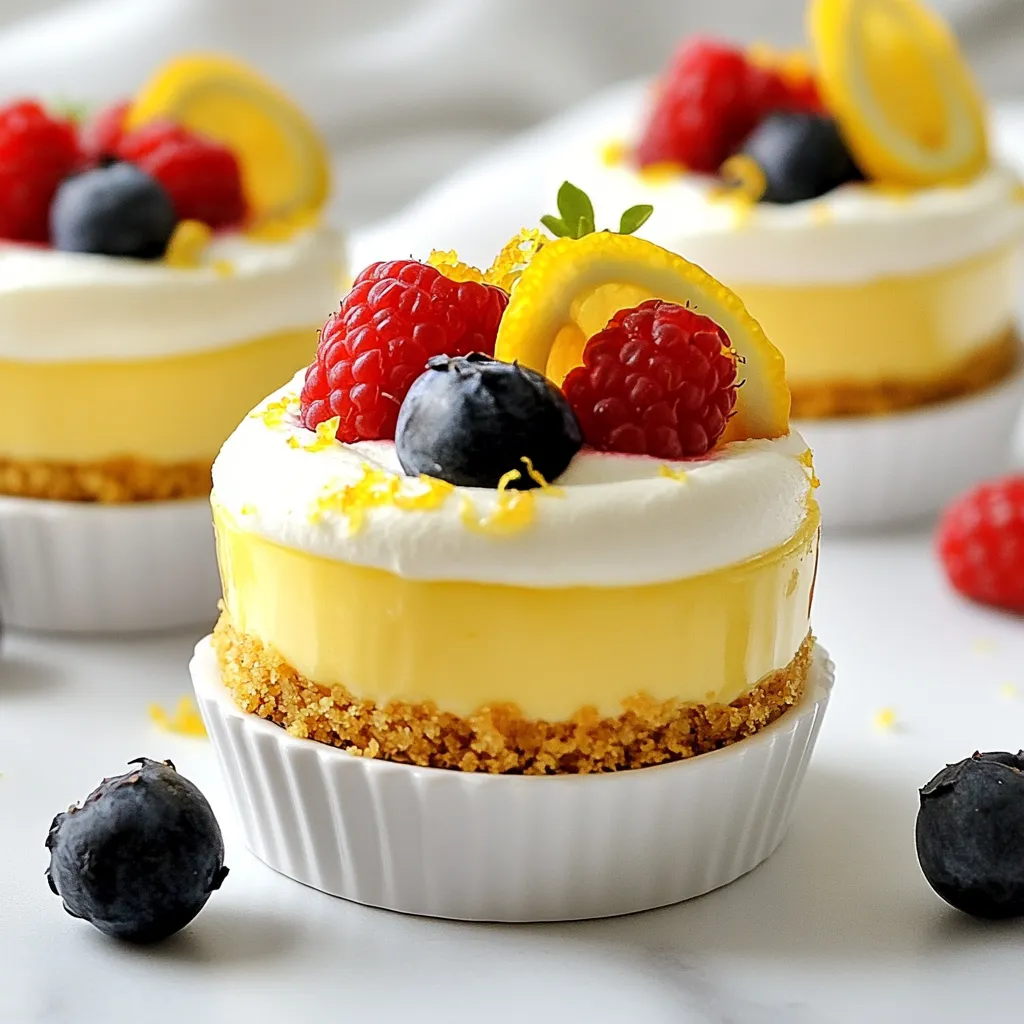 No Bake Lemon Cheesecake Cups Simple and Tasty Treat