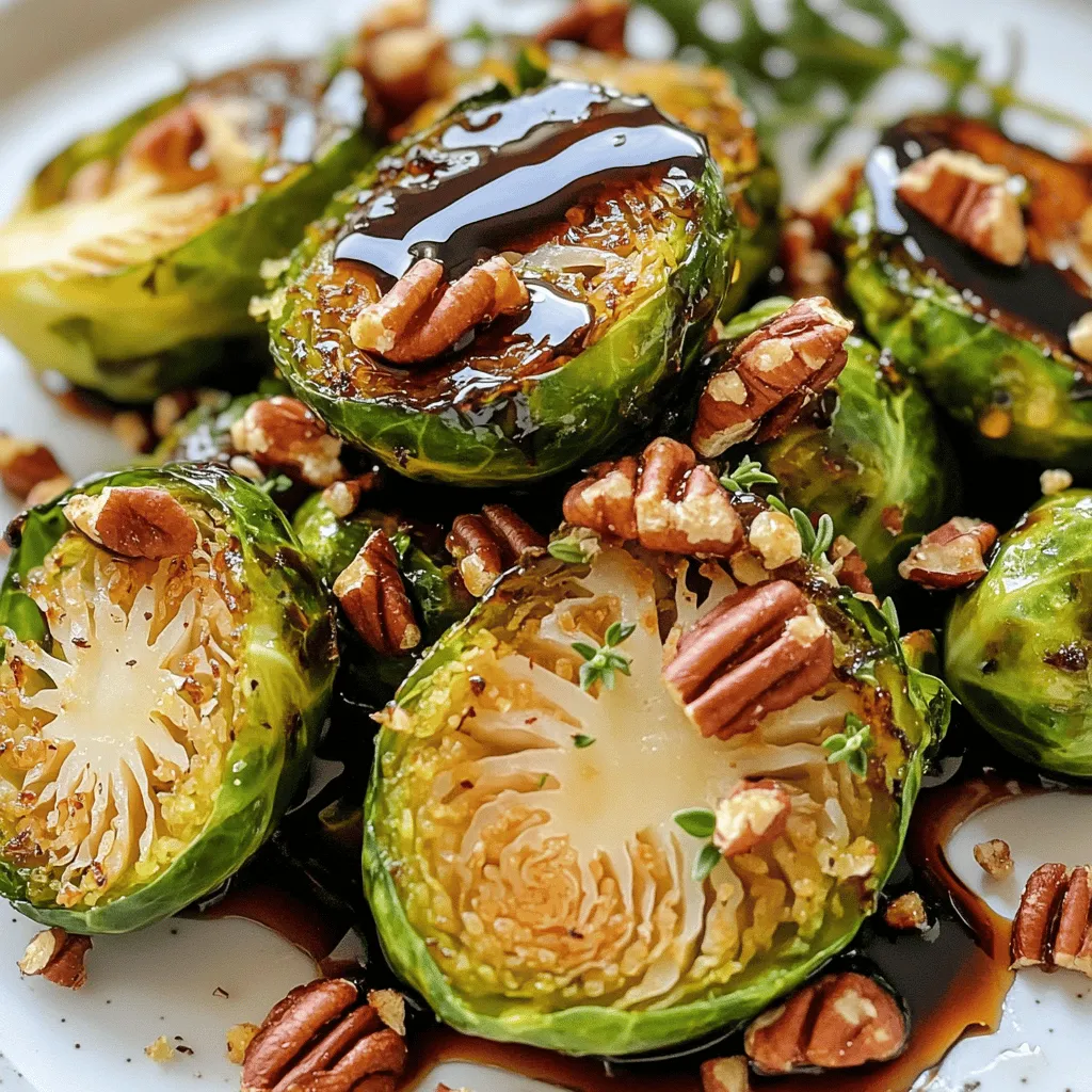 Maple Balsamic Brussels Sprouts Tasty Roasted Delight