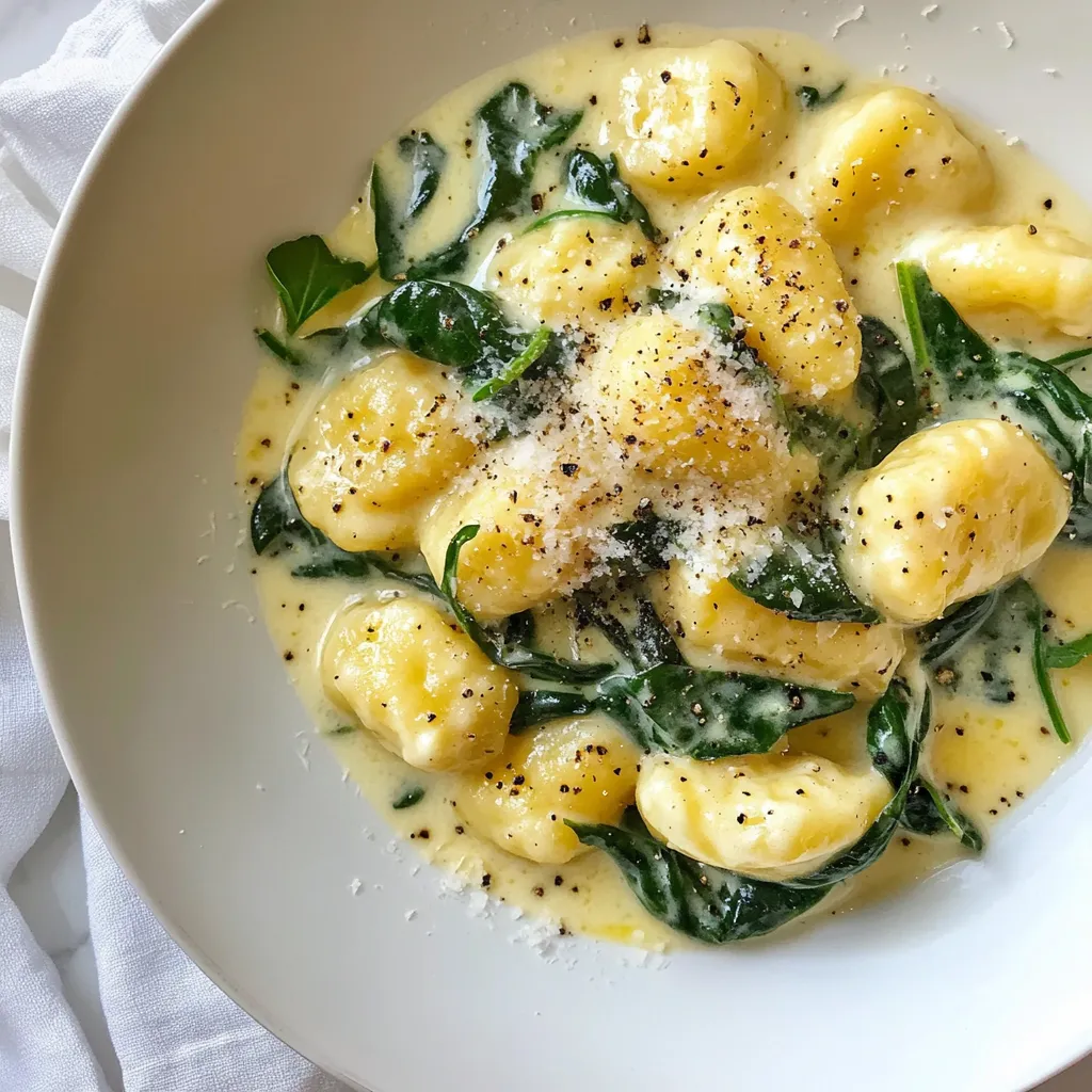 Creamy Spinach Gnocchi Quick and Flavorful Dish