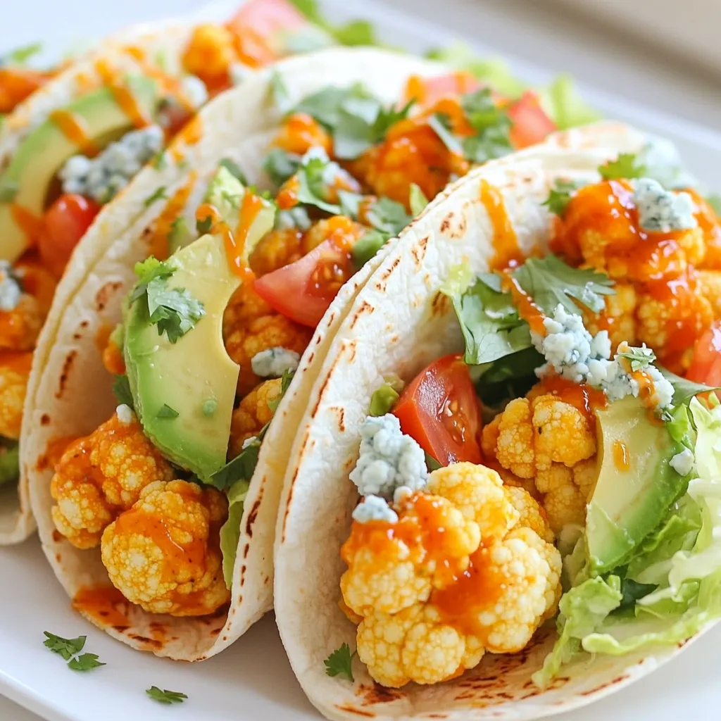 Buffalo Cauliflower Tacos Healthy and Flavorful Dish