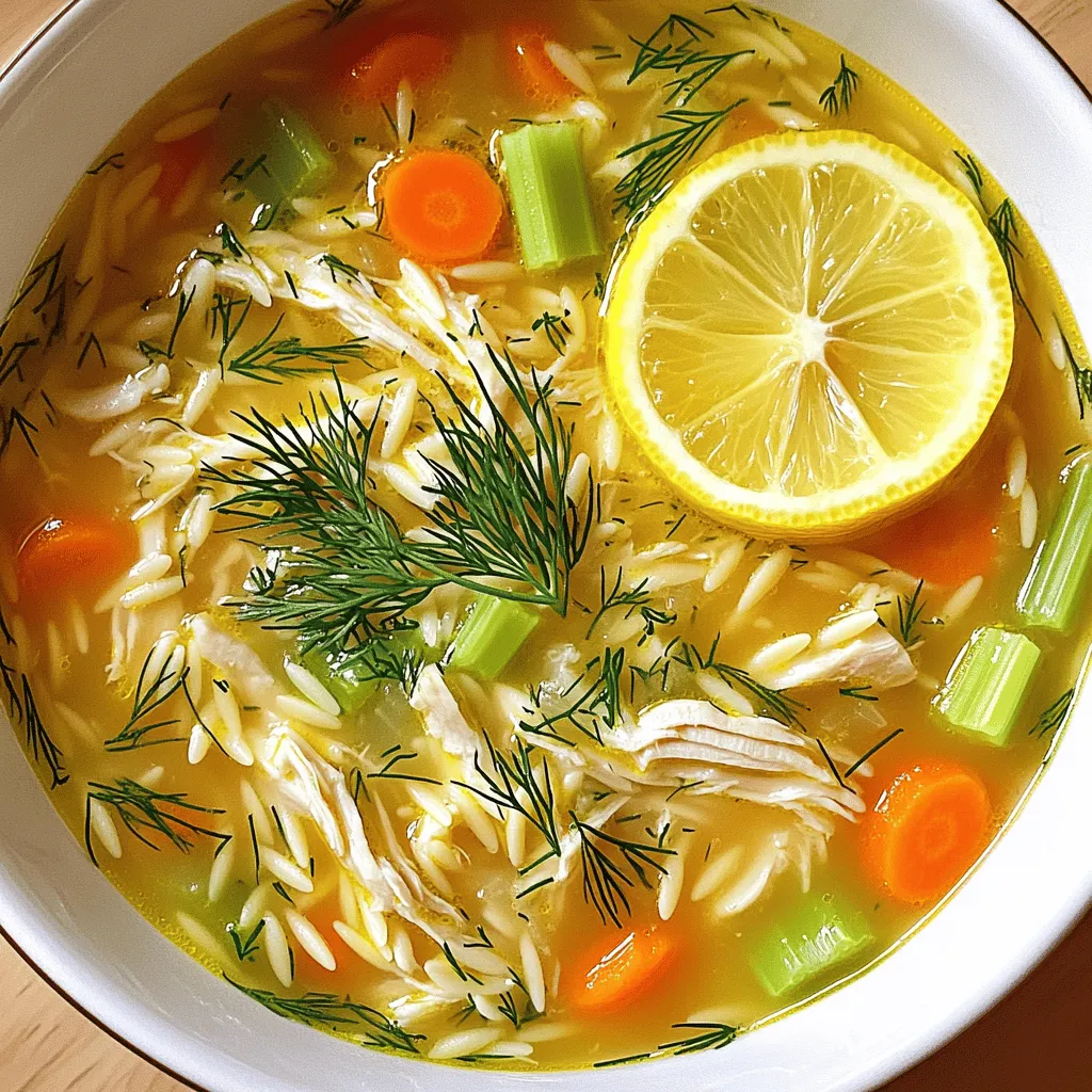 Greek Lemon Chicken Soup Flavorful and Easy Recipe