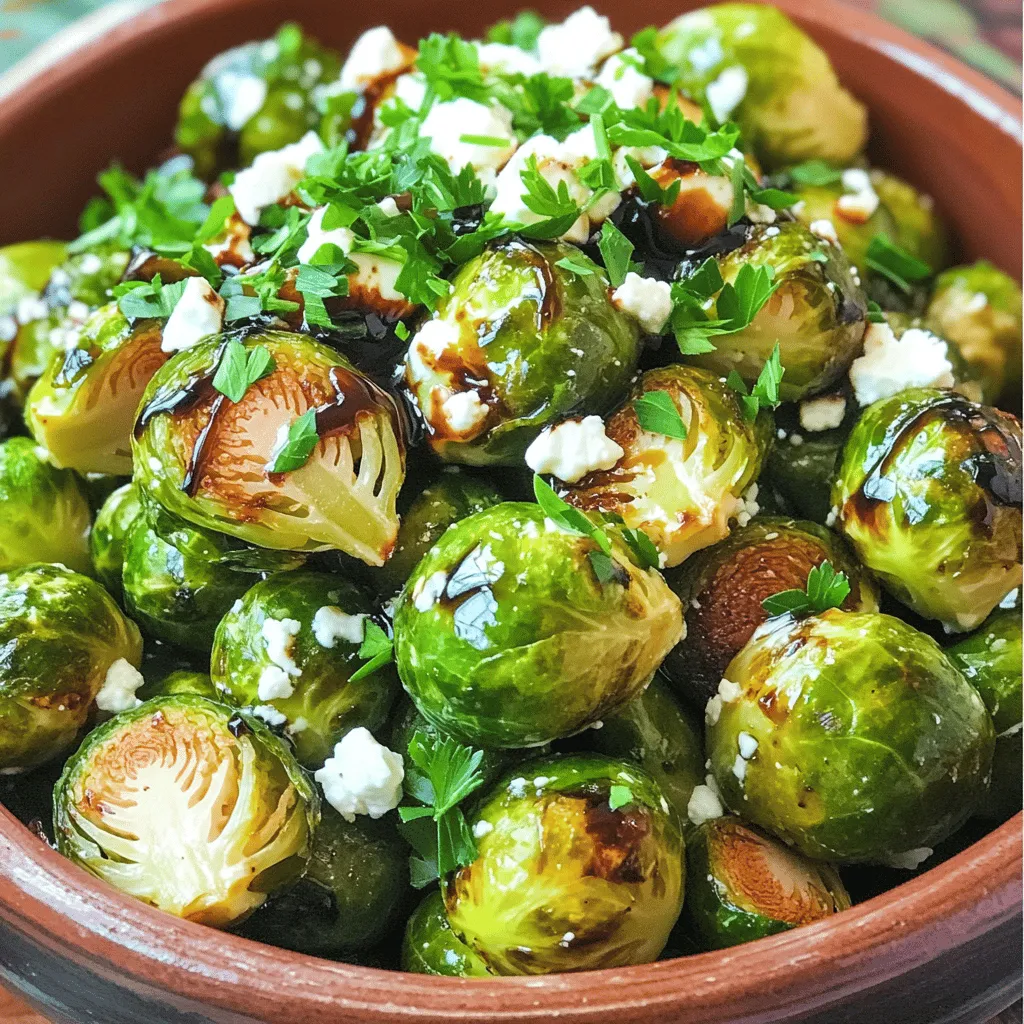 Balsamic Glazed Roasted Brussels Sprouts Delight