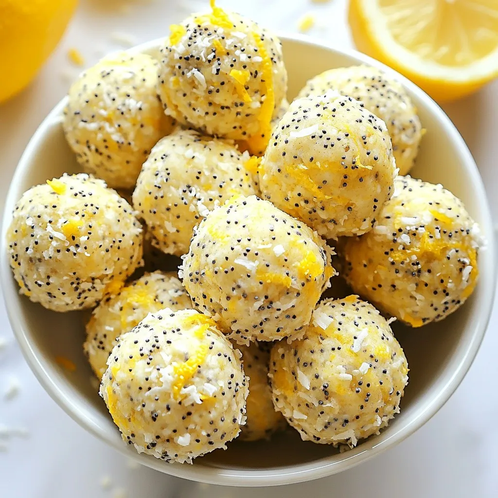 Lemon Poppy Seed Energy Bites Healthy Snack Idea
