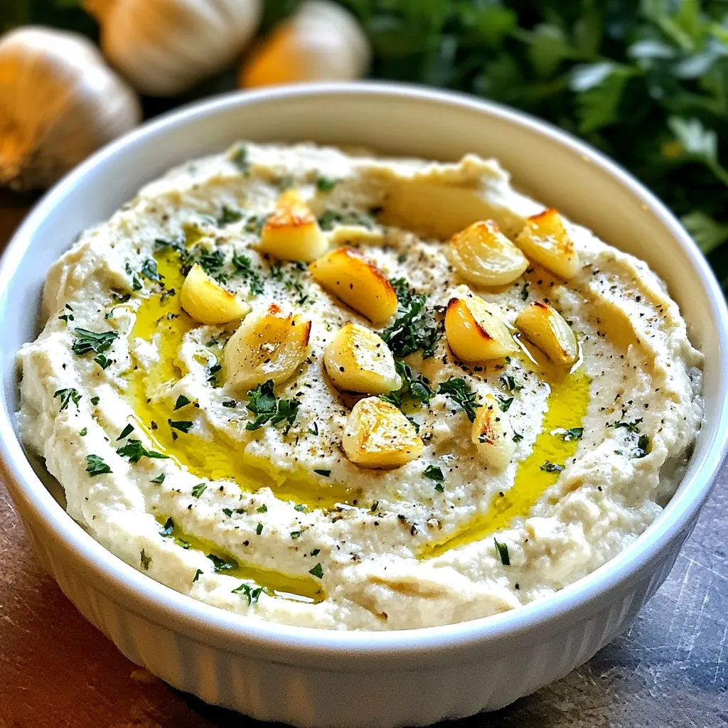 Roasted Garlic White Bean Dip Flavorful and Creamy Dish