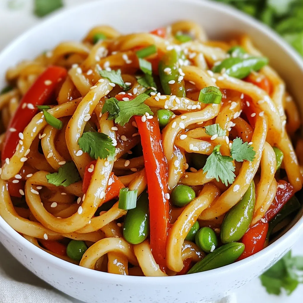 Spicy Garlic Udon Stir Fry Flavorful and Easy Meal