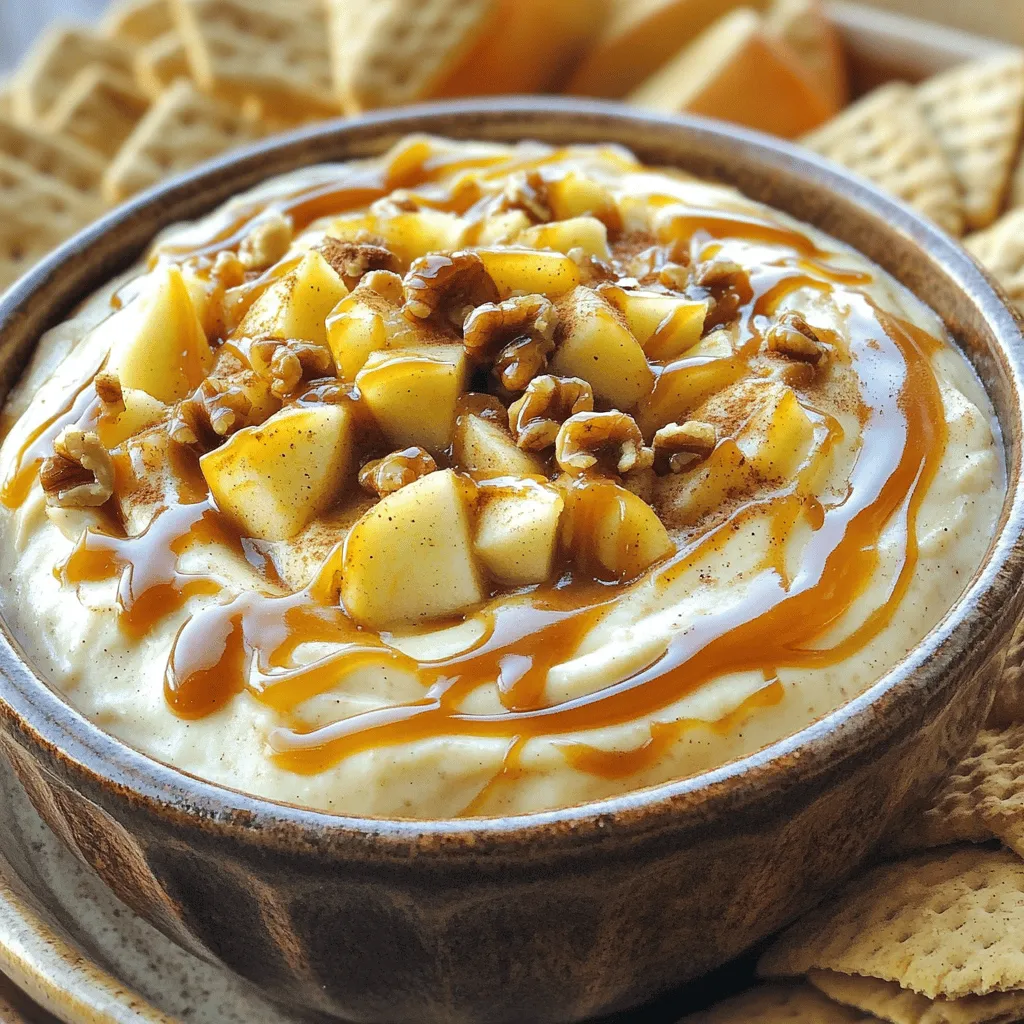 Caramel Apple Cheesecake Dip Delightful and Creamy Treat