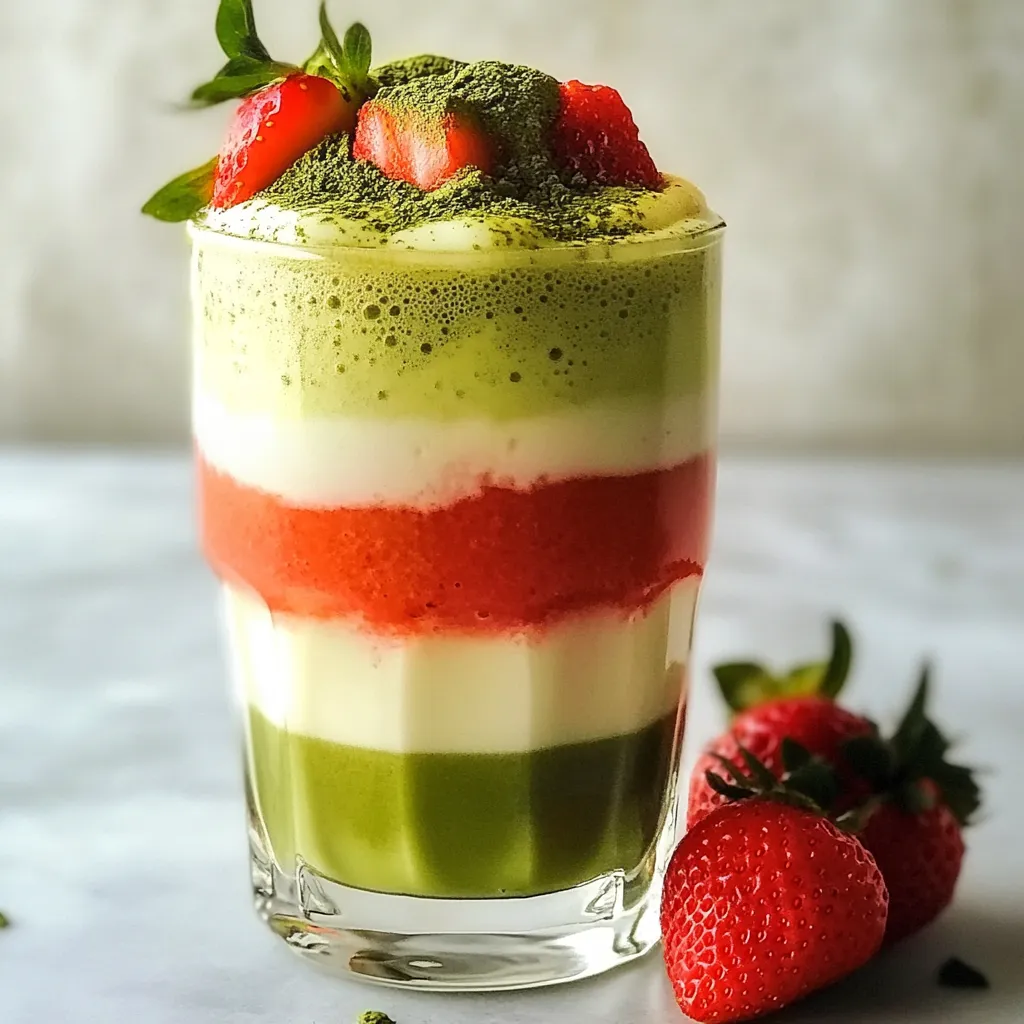 Matcha Strawberry Latte Deliciously Refreshing Recipe