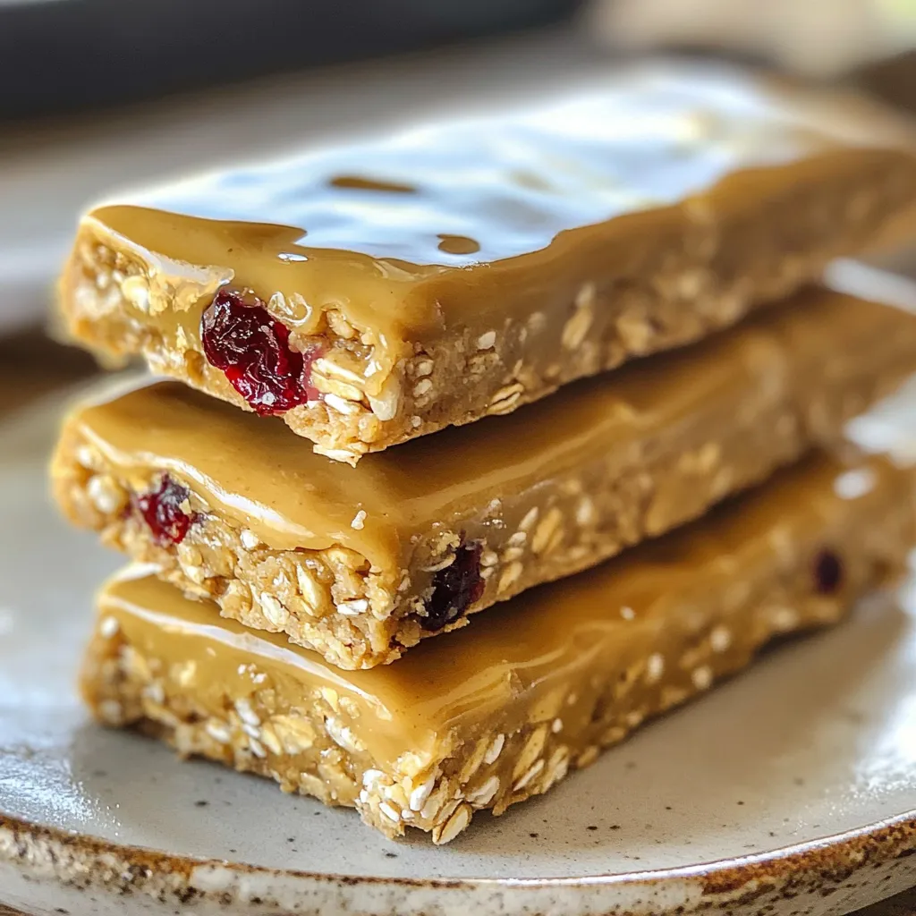 Peanut Butter Oatmeal Energy Bars Healthy and Tasty Snack