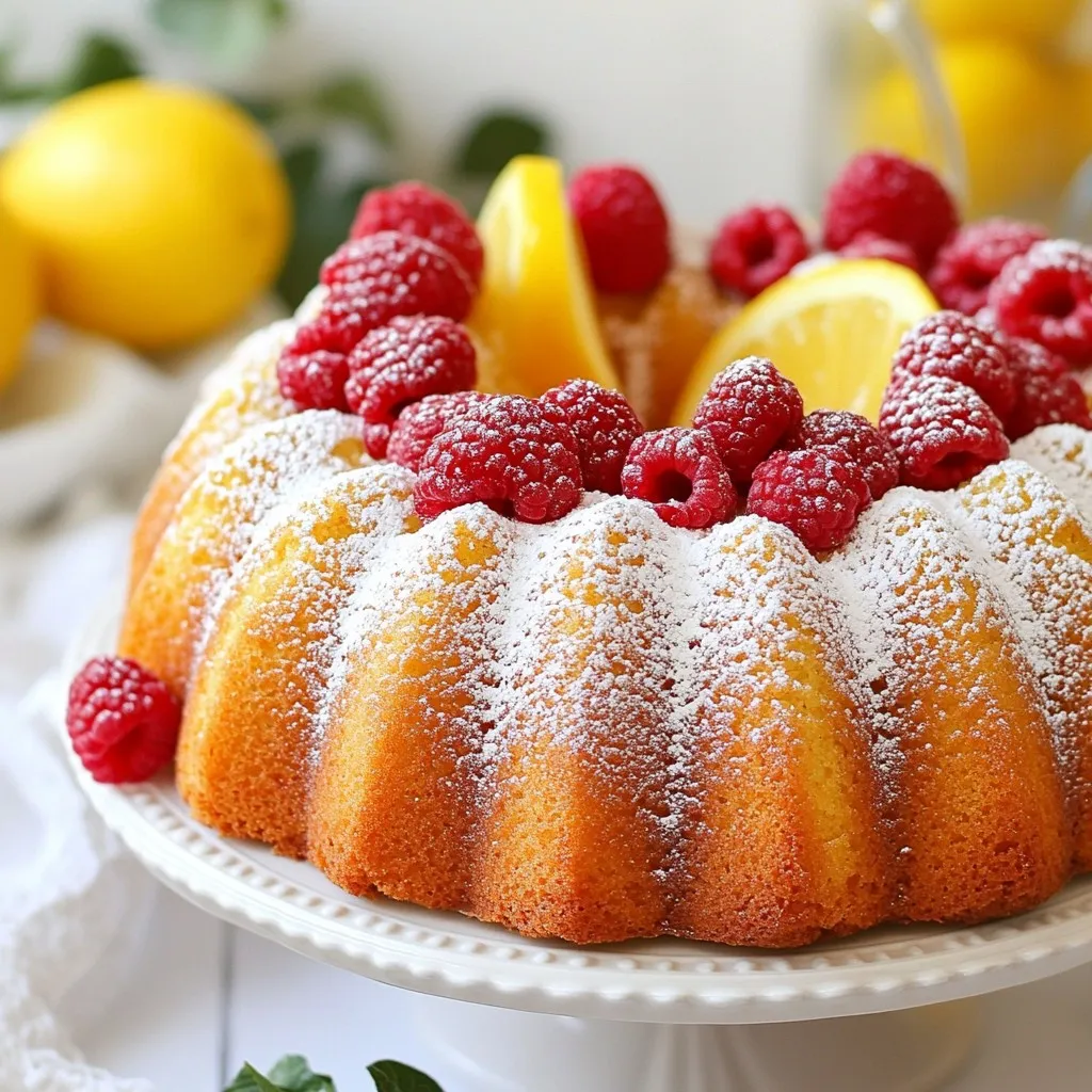 Lemon Raspberry Bundt Cake Magical Flavor Explosion