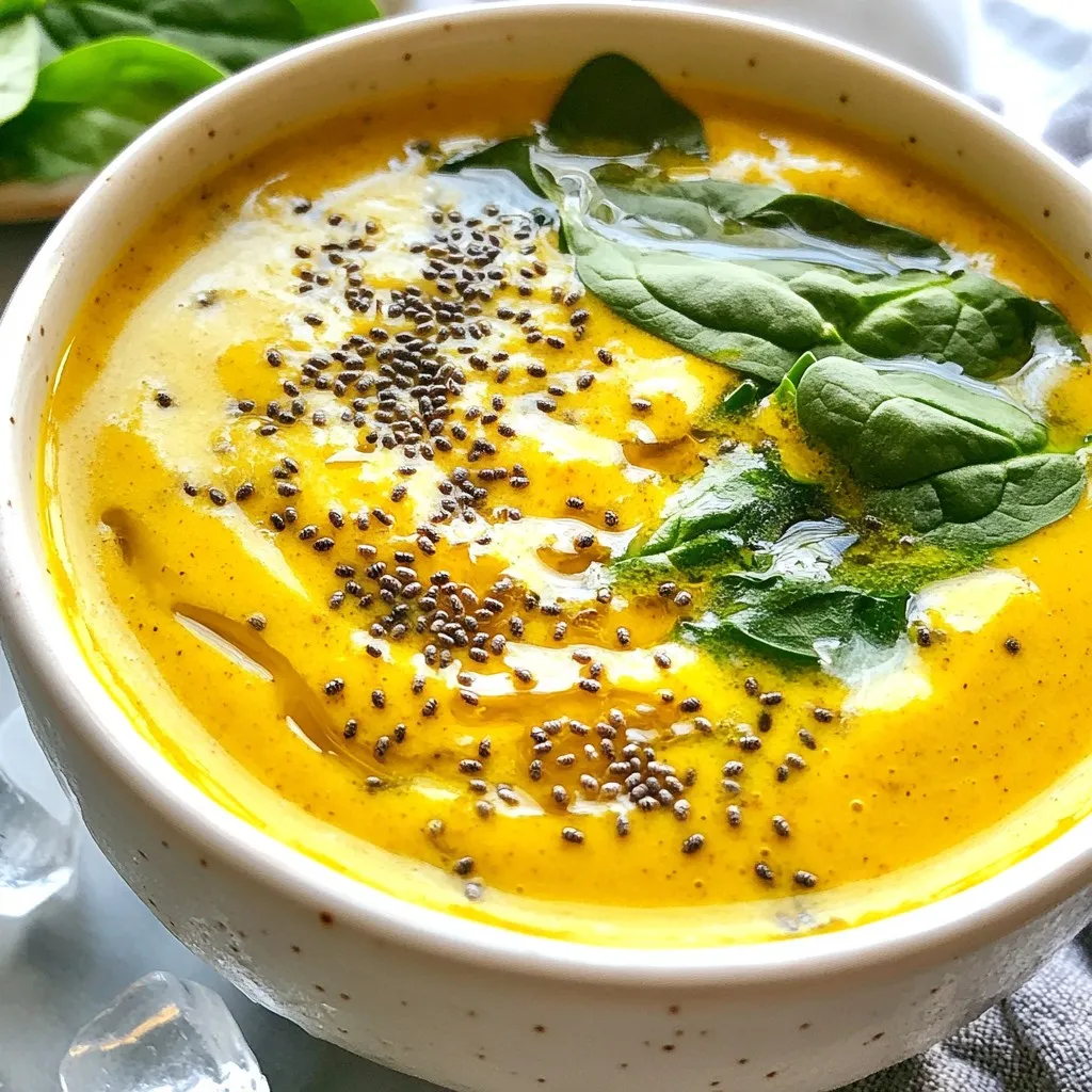 Turmeric Ginger Immunity Smoothie Healthy and Tasty