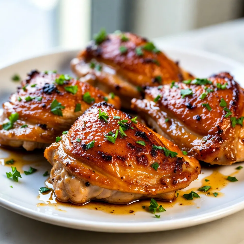 Honey Garlic Chicken Thighs Tasty and Easy Recipe
