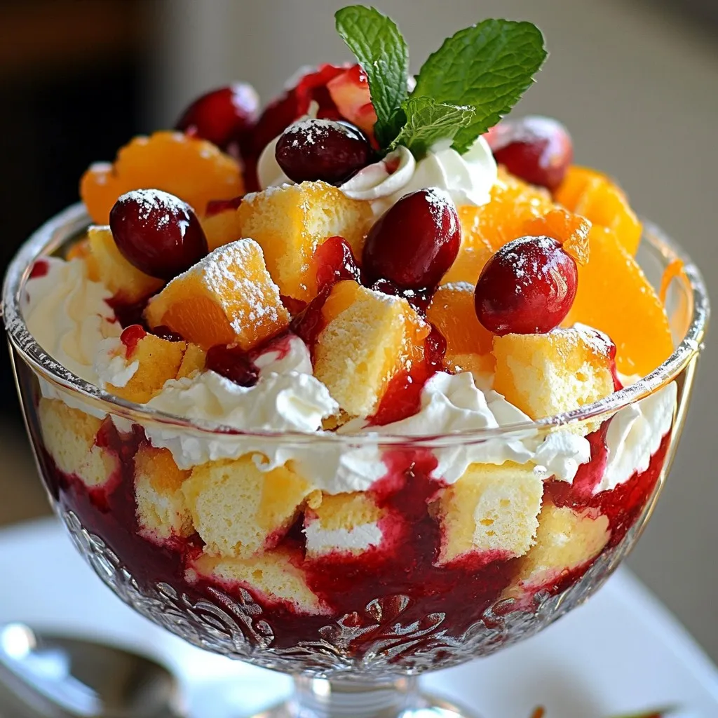 Cranberry Orange Trifle Delightful and Simple Recipe