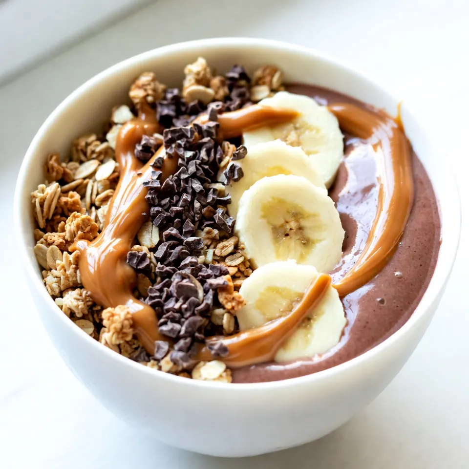 Chocolate Peanut Butter Smoothie Bowl Simple Delight