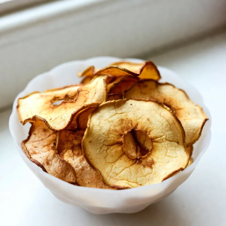 Cinnamon Sugar Apple Chips Crunchy and Healthy Snack