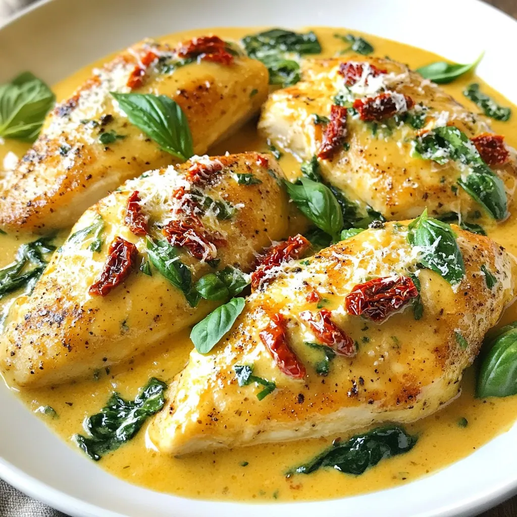 Creamy Sun-Dried Tomato Chicken Flavorful Dinner Dish