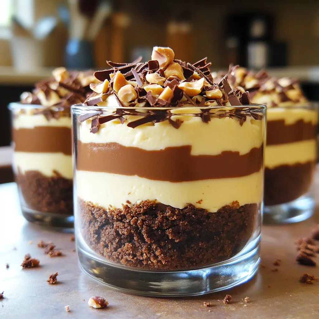 No-Bake Chocolate Hazelnut Cheesecake Cups Delight