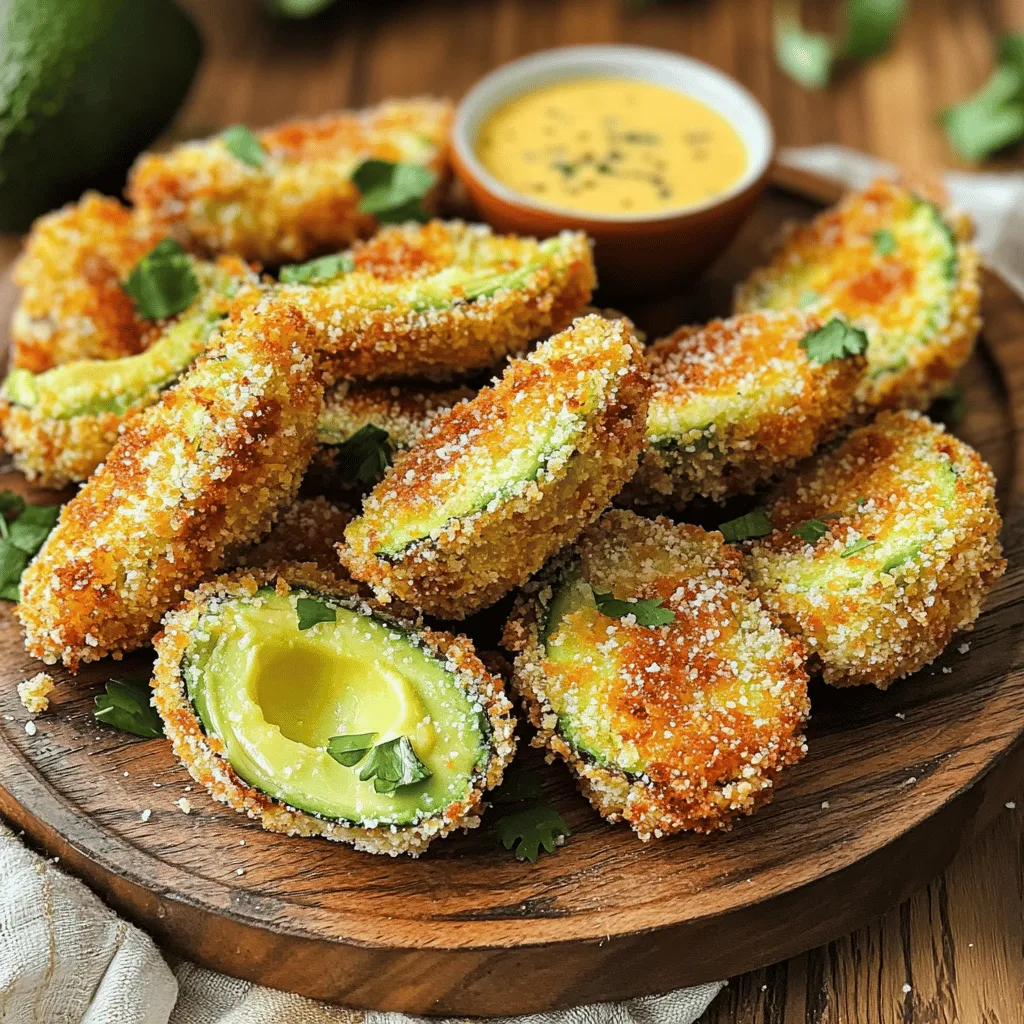 Air Fryer Parmesan Crusted Avocado Fries Delight
