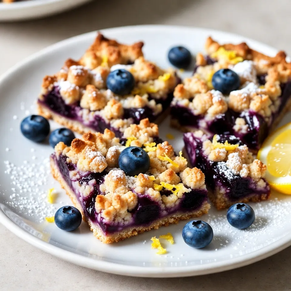 Lemon Blueberry Crumble Bars Simple and Sweet Treat