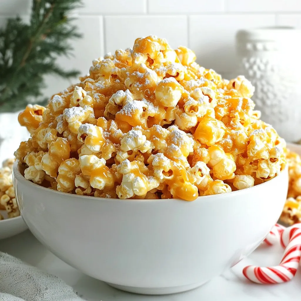 Eggnog Popcorn Delightful Holiday Treat Recipe