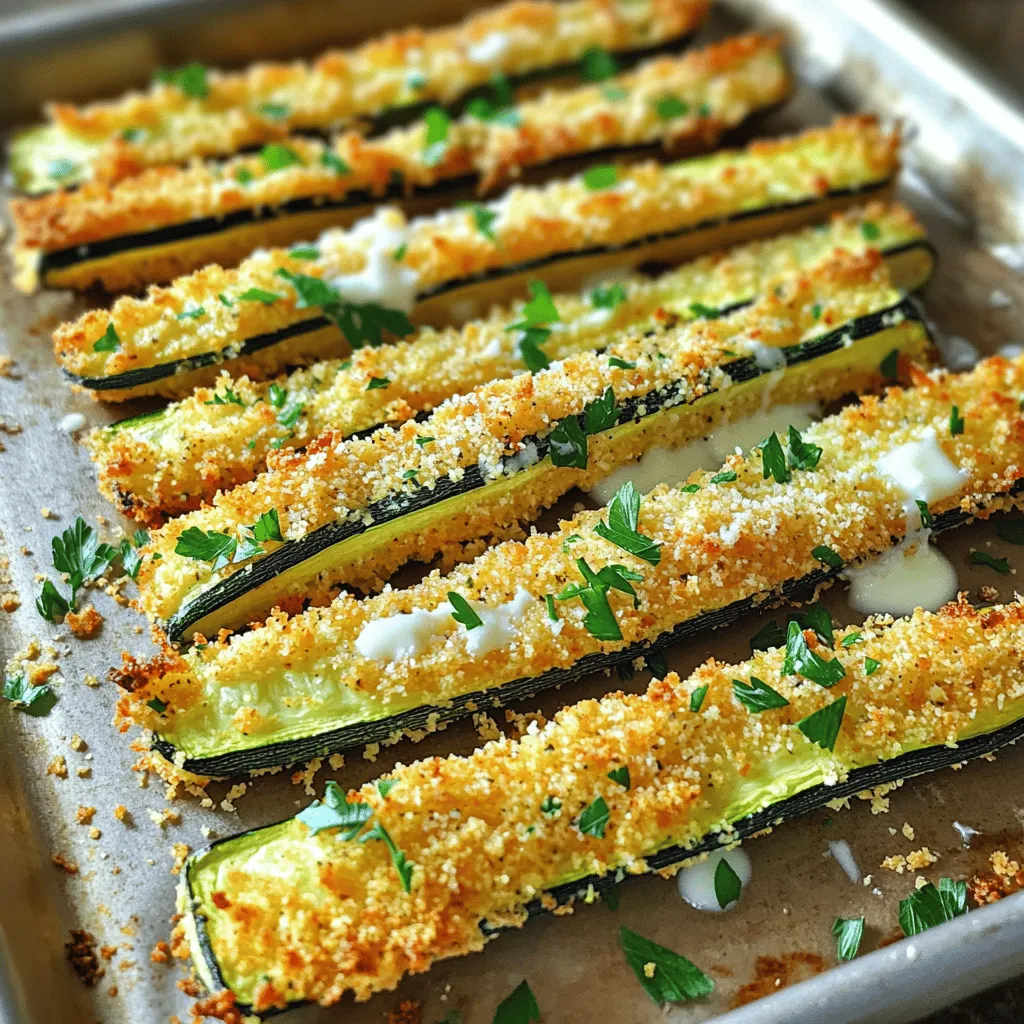 Crispy Garlic Butter Parmesan Zucchini Fries Delight