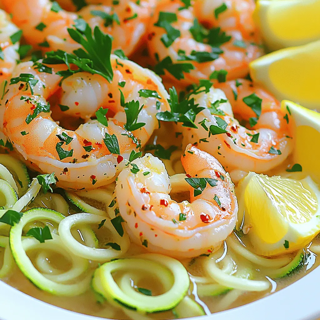 Savory Shrimp Scampi Zoodles Quick and Easy Recipe