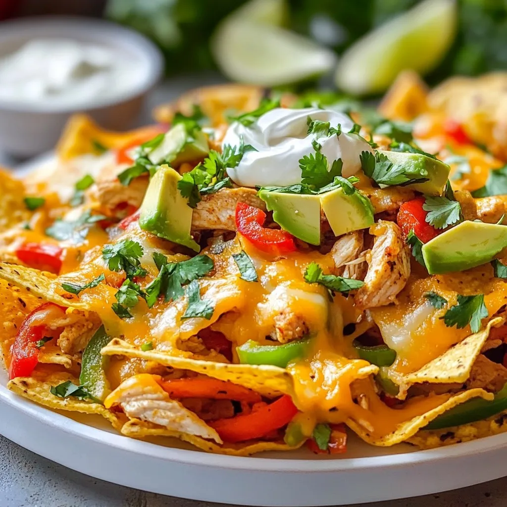 Sheet Pan Chicken Fajita Nachos Flavorful Party Treat