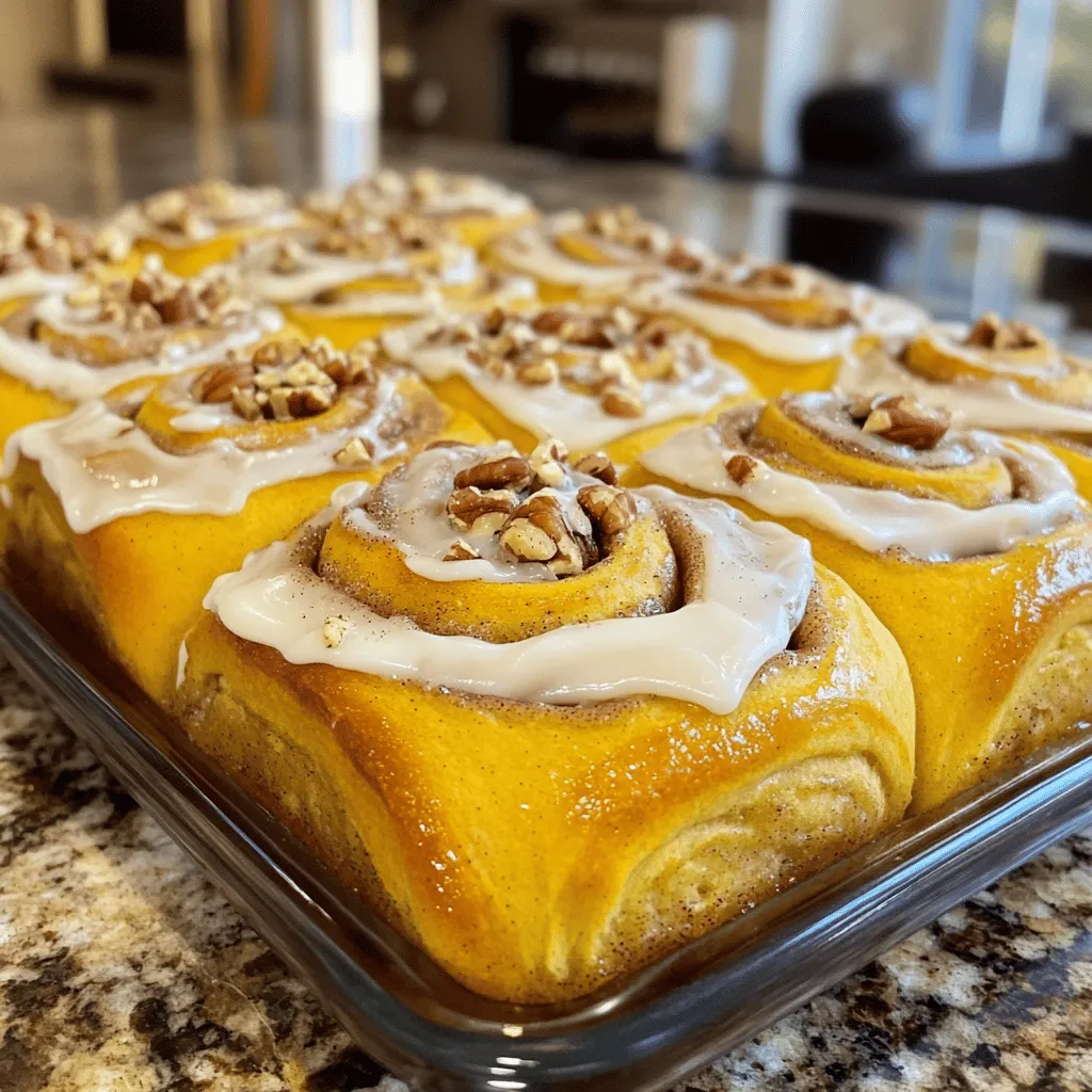 Pumpkin Spice Cinnamon Rolls Perfect for Fall Treats