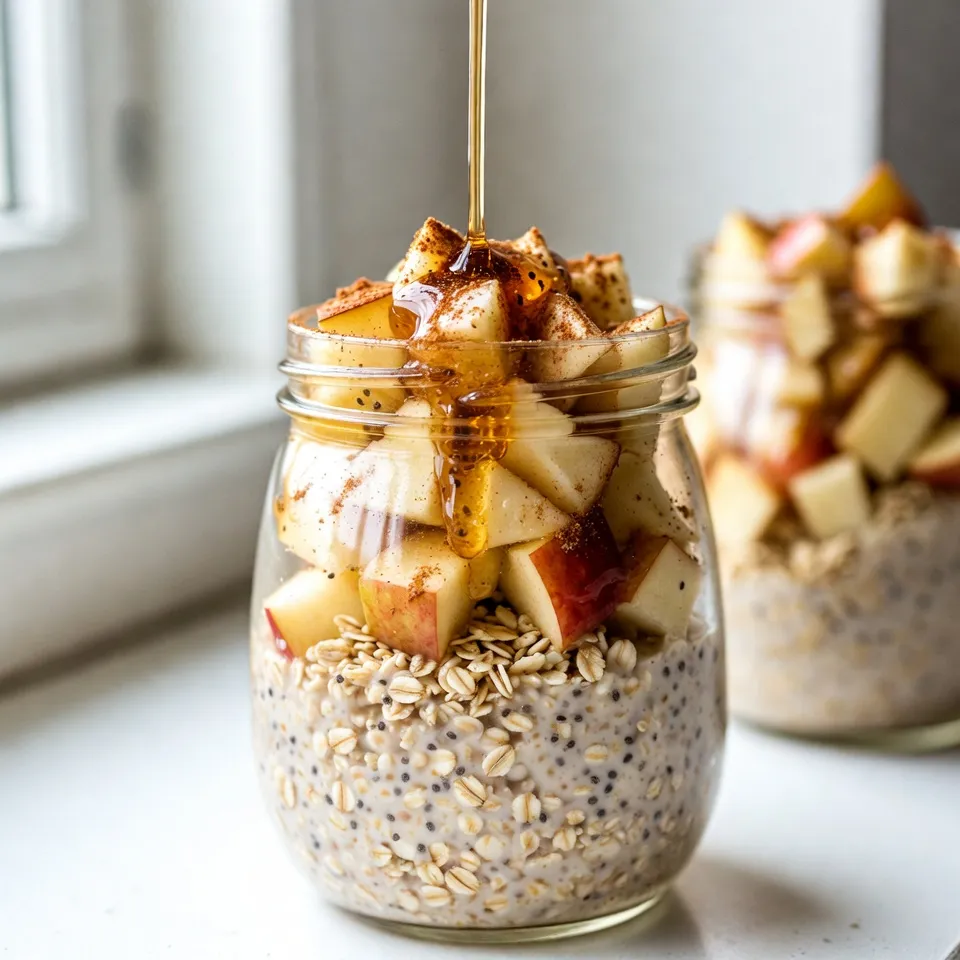 Apple Cinnamon Overnight Oats Tasty and Easy Recipe