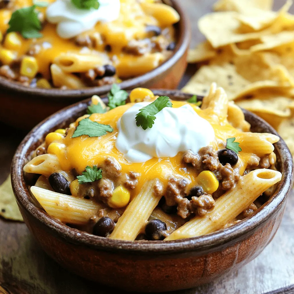 One-Pot Creamy Taco Pasta Quick and Tasty Meal