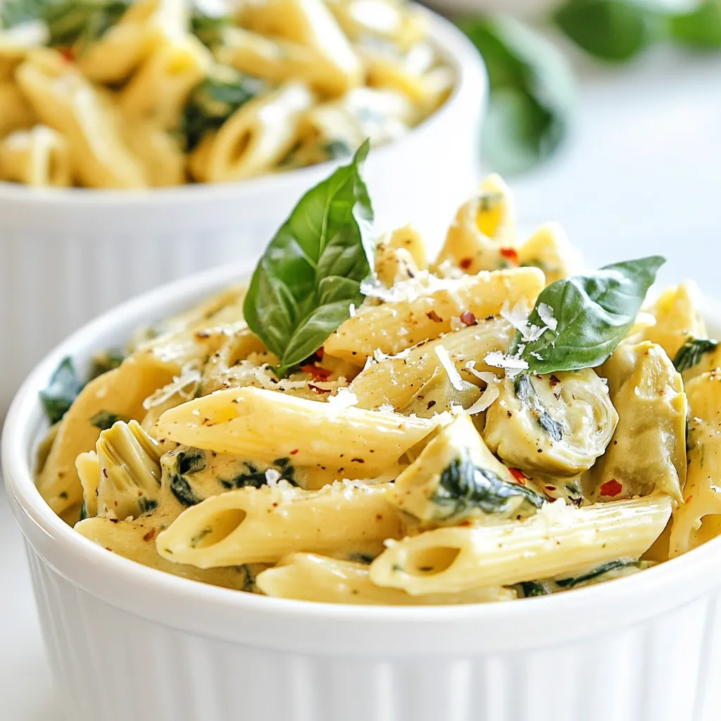 Creamy Spinach Artichoke Pasta Flavorful Weeknight Meal