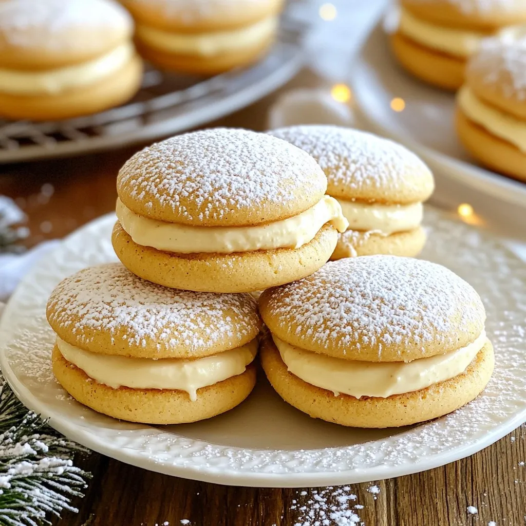 Eggnog Whoopie Pies Festive and Delightful Treat