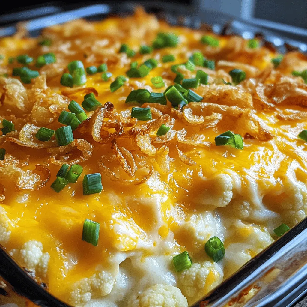 Loaded Cauliflower Casserole Tasty and Comforting Dish