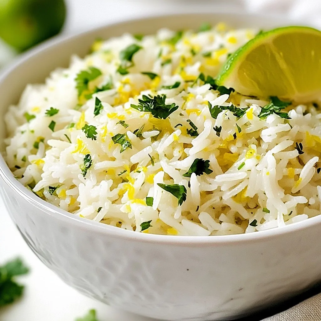 Zesty Cilantro Lime Rice Flavorful Side Dish Recipe