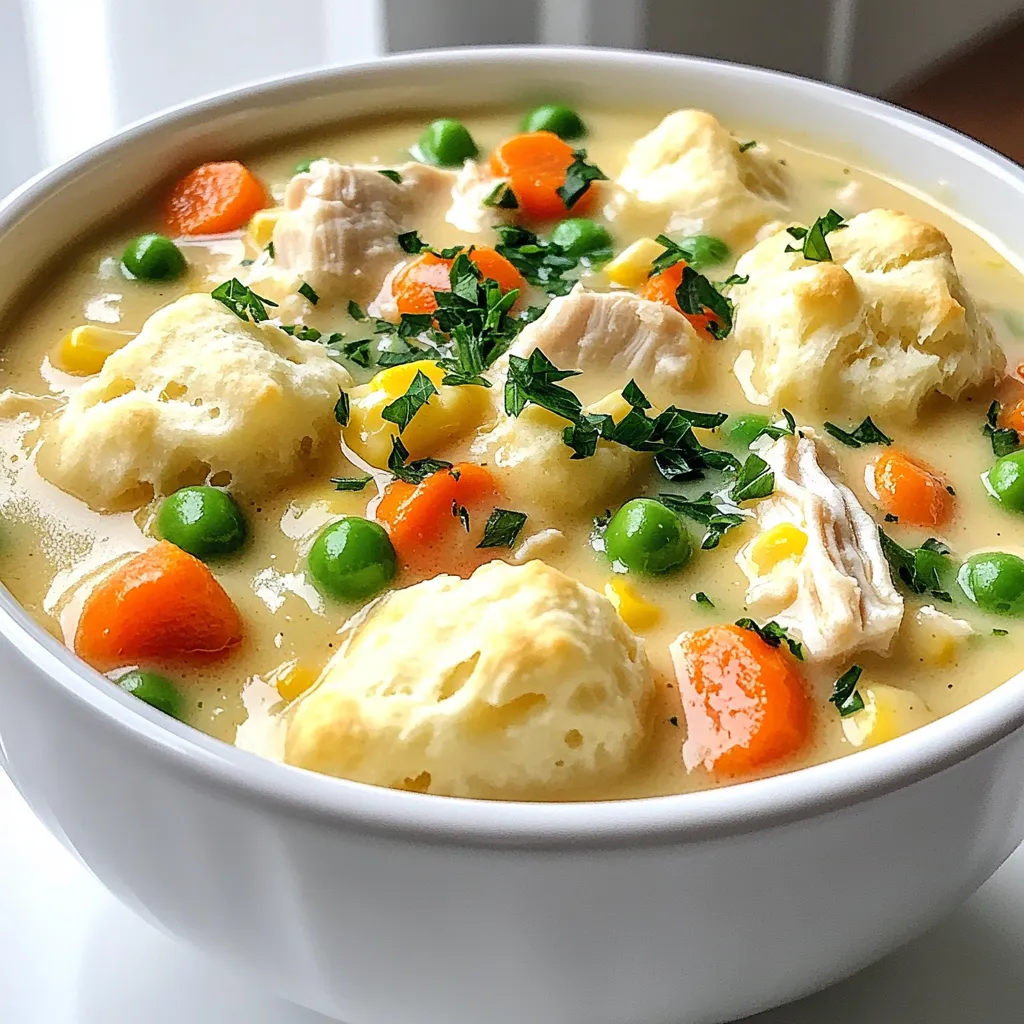 Creamy Chicken Pot Pie Soup Slow Cooker Delight
