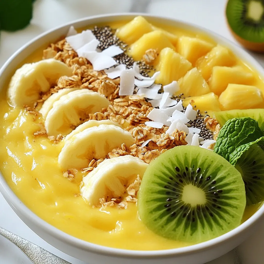 Pineapple Coconut Smoothie Bowl Tasty and Refreshing