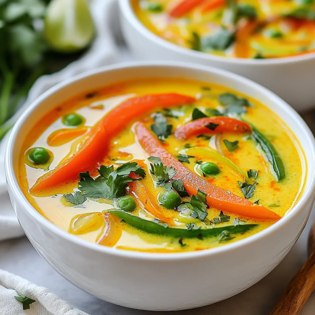Thai Coconut Curry Soup Flavorful and Easy Recipe
