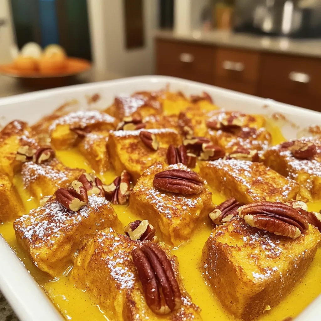 Pumpkin Spice French Toast Casserole Cozy Delight