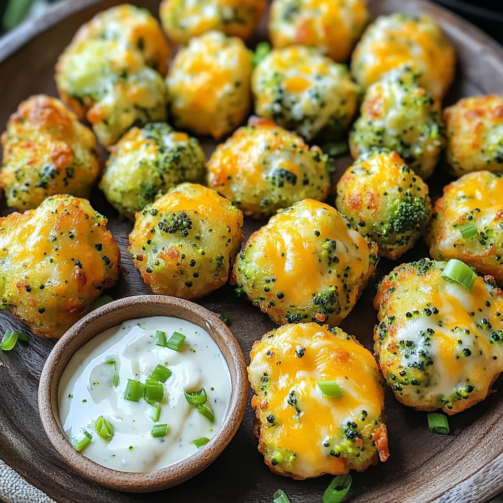 Air Fryer Cheesy Broccoli Tots Simple and Delicious