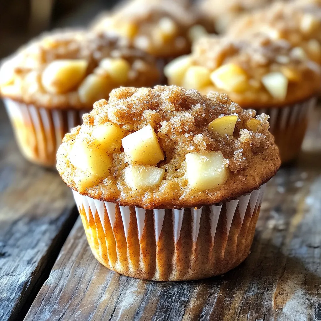 Bakery-Style Brown Sugar Apple Muffins Irresistible Treat