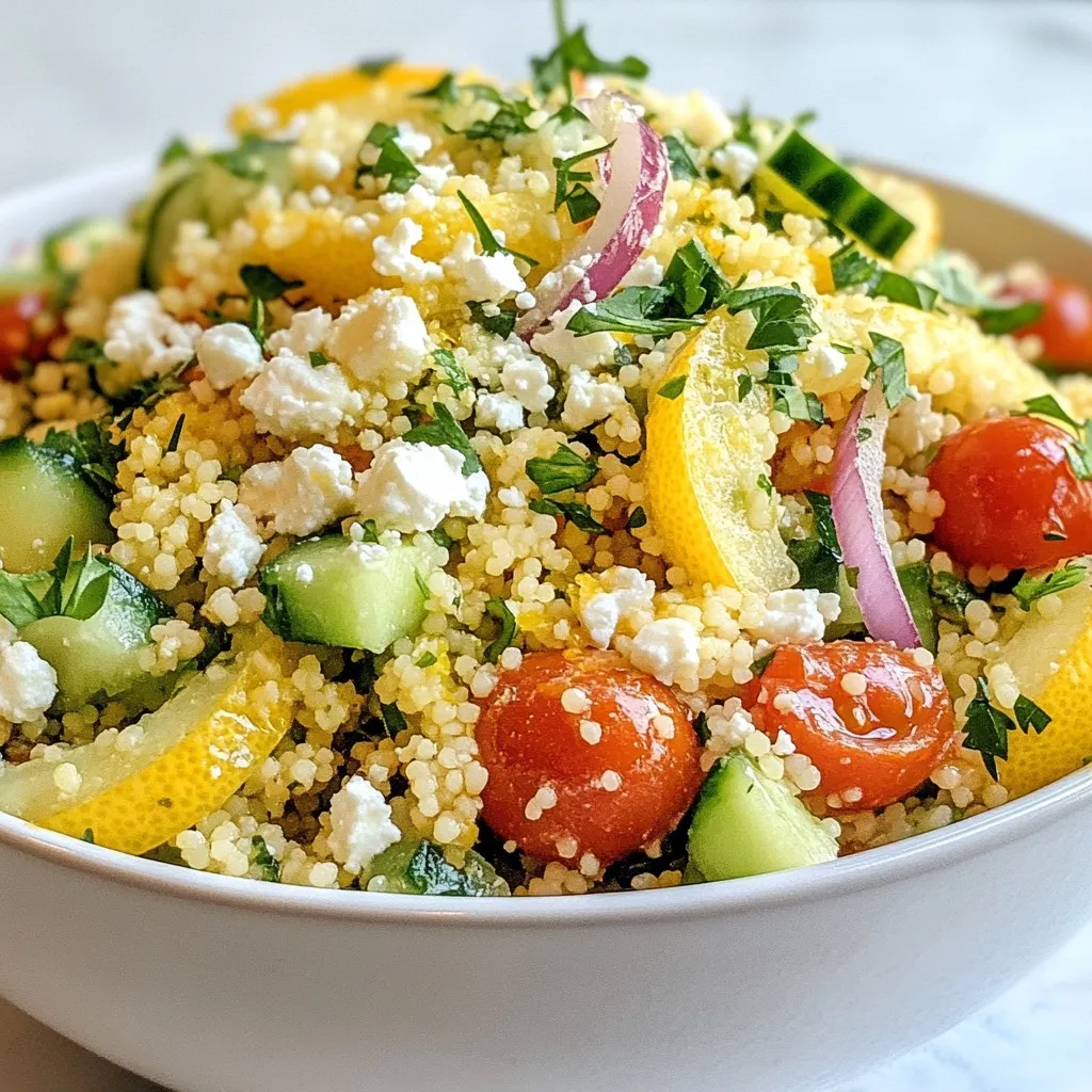 Lemon Herb Couscous Salad Fresh and Flavorful Dish